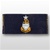 USCG Collar Device - Sew On: E-8 Senior Chief Petty Officer (SCPO) - Ripstop - On Blue
