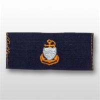 USCG Collar Device - Sew On: E-7 Chief Petty Officer (CPO) - Ripstop - On Blue