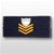 USCG Collar Device - Sew On: E-6 Petty Officer First Class (PO1) - Ripstop - On Blue