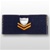 USCG Collar Device - Sew On: E-5 Petty Officer Second Class (PO2) - Ripstop - On Blue