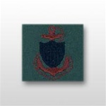 USCG Collar Device - Sew On: E-7 Chief Petty Officer (CPO) - Subdued - On OD-Green