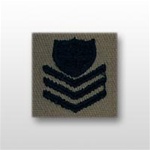 USCG Collar Device - Sew On: E-6 Petty Officer First Class (PO1) - Desert