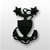 USCG Collar Device - Black Metal: E-9 Master Chief Petty Officer (MCPO)