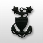 USCG Collar Device - Black Metal: E-9 Master Chief Petty Officer (MCPO)