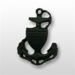 USCG Collar Device - Black Metal: E-7 Chief Petty Officer (CPO)