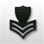 USCG Collar Device - Black Metal: E-6 Petty Officer First Class (PO1)