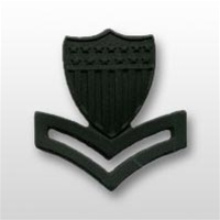 USCG Collar Device - Black Metal: E-5 Petty Officer Second Class (PO2)