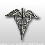 US Navy Enlisted Collar Device Mirror Finish: Hospital Caduceus