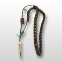 US Army Fourragere: French WWII Green & Red Shoulder Cord