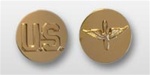 US Army Enlisted 22k Anodized Branch Insignia: US and Aviation