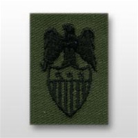 US Army Badges Subdued Fatigue: Aides Insignia: Aide To  O-9 Lieutenant General (LTG) - Embroidered