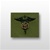US Army Officer Branch Insignia Subdued Fatigue Embroidered: Medical Service MS - OBSOLETE!  AVAILABLE WHILE SUPPLIES LAST!