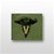 US Army Officer Branch Insignia Subdued Fatigue Embroidered: Veterinarian V - OBSOLETE!  AVAILABLE WHILE SUPPLIES LAST!