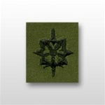 US Army Officer Branch Insignia Subdued Fatigue Embroidered: Military Intelligence - OBSOLETE!  AVAILABLE WHILE SUPPLIES LAST!