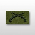 US Army Officer Branch Insignia Subdued Fatigue Embroidered: Military Police - OBSOLETE!  AVAILABLE WHILE SUPPLIES LAST!