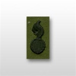 US Army Officer Branch Insignia Subdued Fatigue Embroidered: Ordnance - OBSOLETE!  AVAILABLE WHILE SUPPLIES LAST!