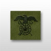 US Army Officer Branch Insignia Subdued Fatigue Embroidered: Quartermaster - OBSOLETE!  AVAILABLE WHILE SUPPLIES LAST!