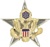 US Army Officer Branch Insignia 22K: General Staff -Enamel & Nickel Plated