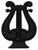 US Army Officer Branch Insignia Black Metal: Musician