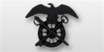 US Army Officer Branch Insignia Black Metal: Quartermaster
