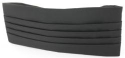 US Navy Cummerbund: Black - Adjustable - Male