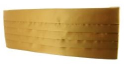 US Navy Cummerbund: Satin Gold - Adjustable - Male