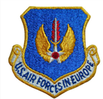 USAF Patch: Air Force In Europe - 3" - Full Color - Without Hook Closure