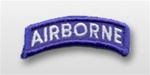 US Army Tab: Airborne - White/Blue