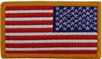 US Flag Patch: American Flag 2î X 3î Reverse Field With Hook Closure - 2 Each
