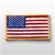 US Flag Patch: American Flag 3" x 5" Gold Merrowed Edge - 1 Each