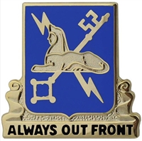 US Army Regimental Corp Crest: Military Intelligence - Motto: ALWAYS OUT FRONT