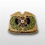 US Army Regimental Corp Crest: Quartermaster - Motto: SUPPORTING VICTORY