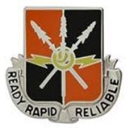 US Army Unit Crest: 442nd Signal Battalion - Motto: READY RAPID RELIABLE