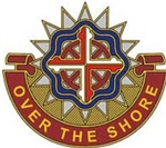 US Army Unit Crest: 313th Transportation Battalion - Motto: OVER THE SHORE