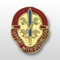 US Army Unit Crest: 521st Maintenance Battalion - Motto: SUPPORT WITH DISTINCTION