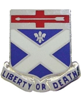 US Army Unit Crest: 276th Engineer Battalion - Motto: LIBERTY OR DEATH