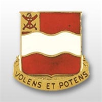 US Army Unit Crest: 4th Engineer Battalion - Motto: VOLENS ET POTENS