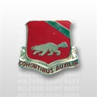 US Army Unit Crest: 94th Engineer Battalion - Motto: COHORTIBUS AUXILIA
