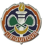US Army Unit Crest: 105th Signal Battalion - Motto: UBIQUITOUS