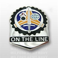 US Army Unit Crest: US Army Sustainment Command - Motto: ON THE LINE