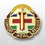 US Army Unit Crest: Fitzsimons Army Medical Center - Motto: COMFORT HEAL RELIEVE