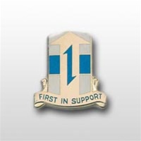 US Army Unit Crest: 21st Sustainment Command - Motto: FIRST IN SUPPORT