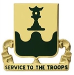 US Army Unit Crest: 519th Military Police Battalion - Motto: SERVICE TO THE TROOPS