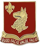 US Army Unit Crest: 84th Regiment (Infantry) - Motto: QUOD FACIA VALDE FACIO