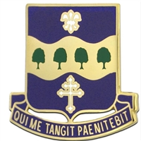 US Army Unit Crest: 315th Regiment (USAR) - Motto: QUI ME TANGIT PAENITEBIT