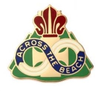 US Army Unit Crest: 359th Transportation Battalion - Motto: ACROSS THE BEACH