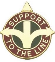US Army Unit Crest: 419th Transportation Battalion - OBSOLETE! AVAILABLE WHILE SUPPLIES LAST! -  Motto: SUPPORT TO THE LINE