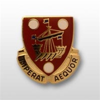 US Army Unit Crest: 483rd Transportation Battalion - Motto: IMPERAT AEQUOR
