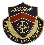US Army Unit Crest: 1st Personnel Services Battalion - Motto: FIRST IN SOLDIER SUPPORT