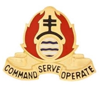 US Army Unit Crest: 479th Chemical Battalion - Motto: COMMAND SERVE OPERATE